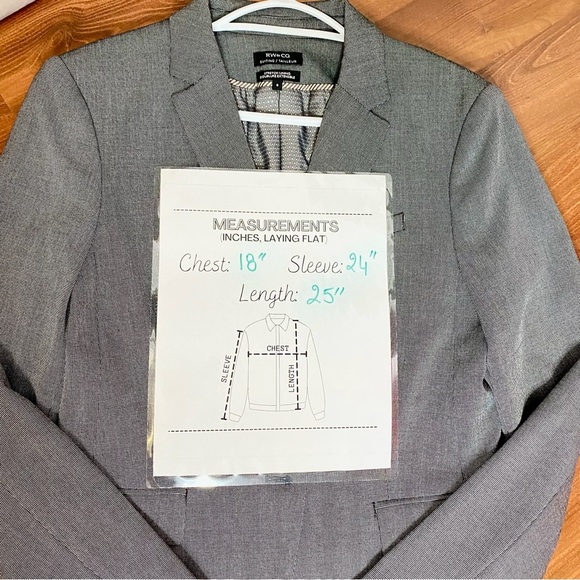 RW&CO Classic Gray Women's Blazer Size 8 - Picture 10 of 16